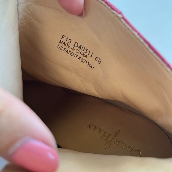 Cole Haan Verdi Winery Suede Wedge Booties Ankle Boots Womens Size 6B Shoes - Picture 6 of 7